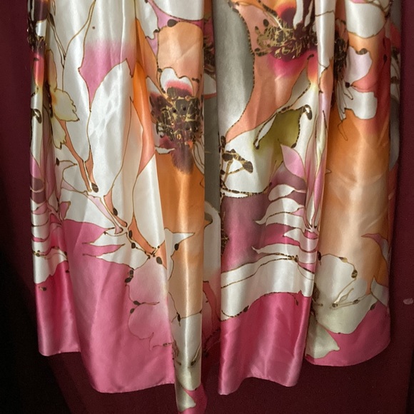 Silk halter cocktail dress, size 8P - Picture 5 of 7